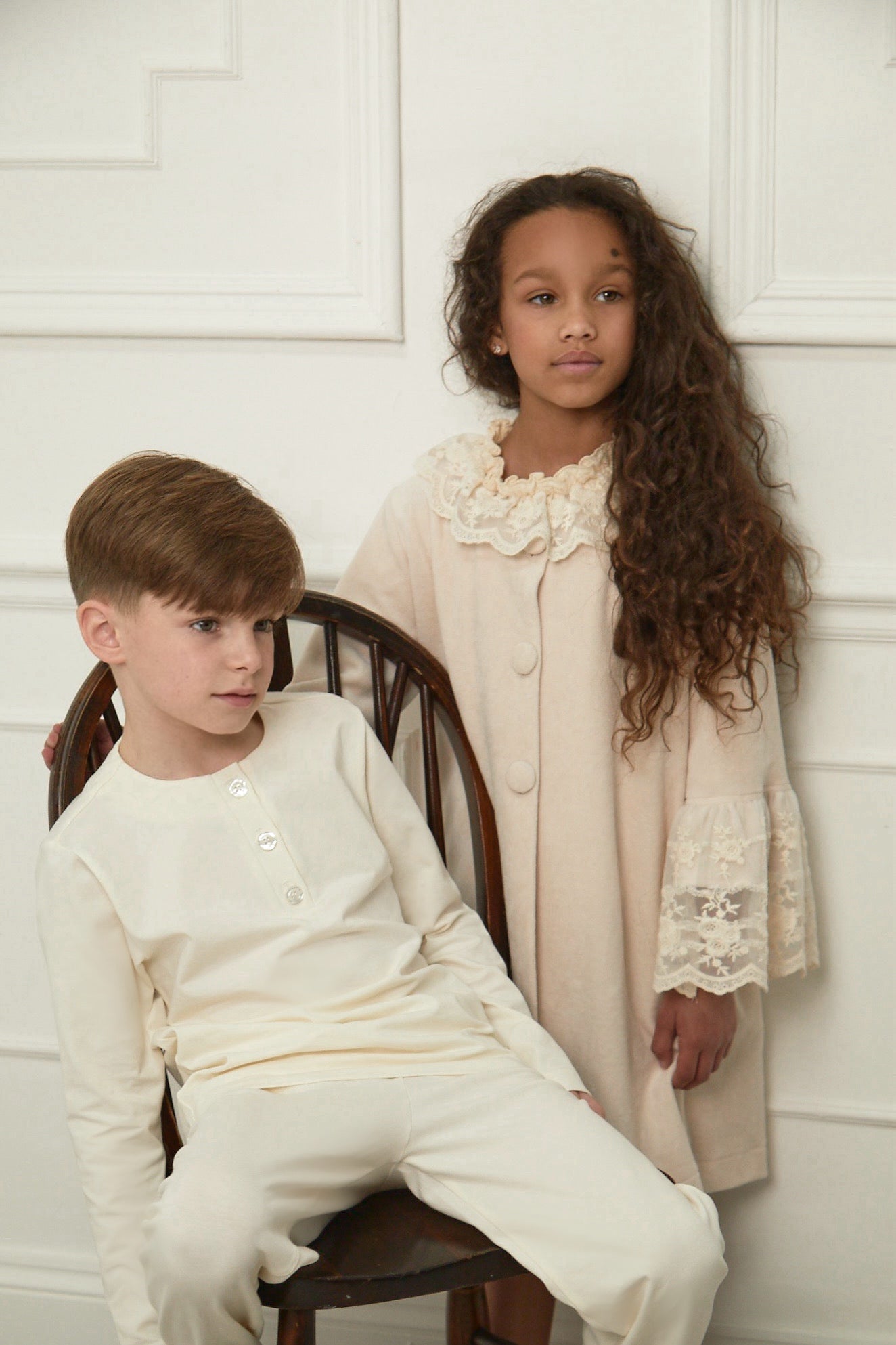Boys Orchid Pyjamas - Ivory