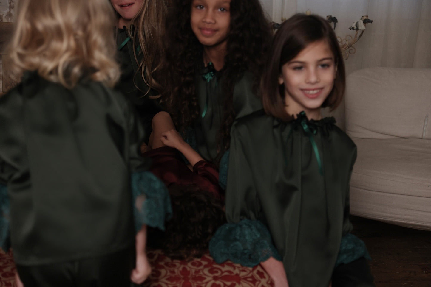 Ivy Full Length Pyjamas - Forest green - Christmas Collection