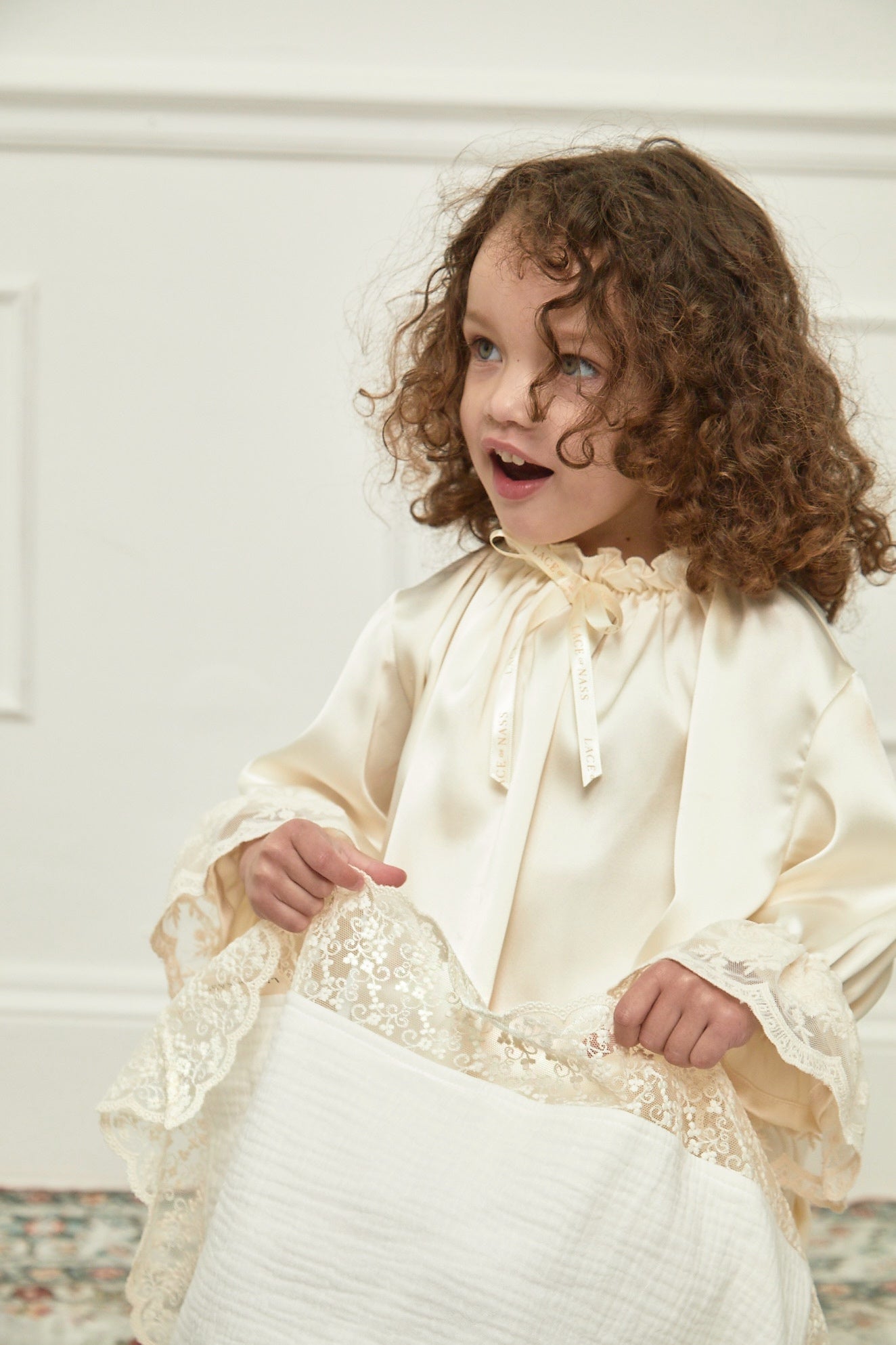 Lace Trimmed Muslins (Set of 2)