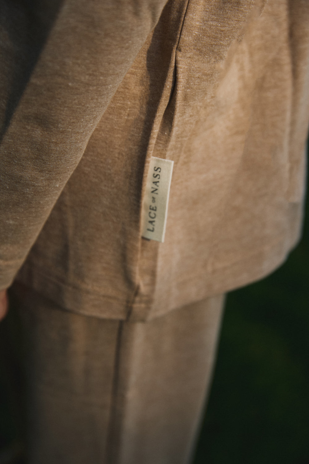 Boys Mistletoe collar Pyjama - Tan