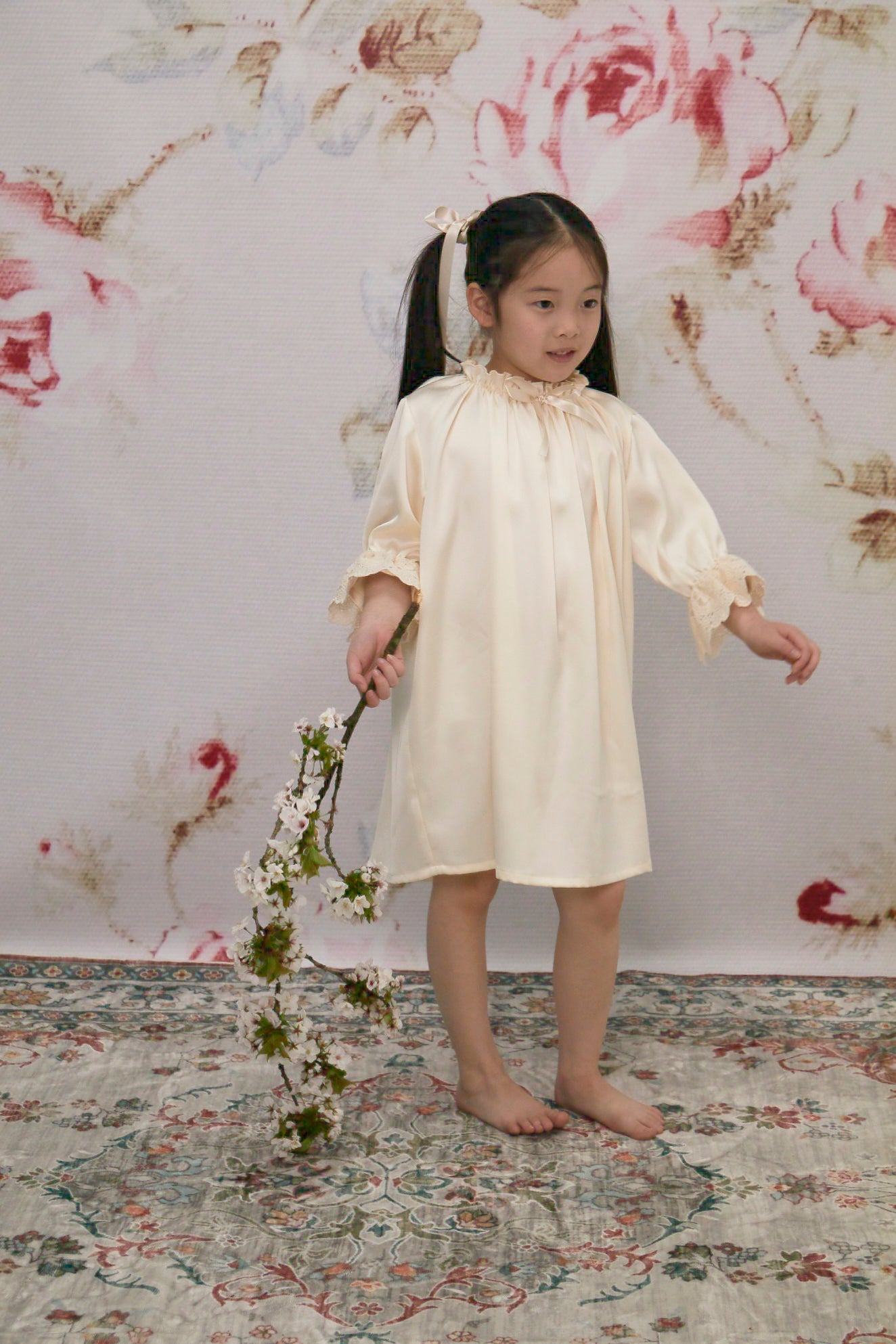Spider Lily Bloomer Night Dress - Ivory