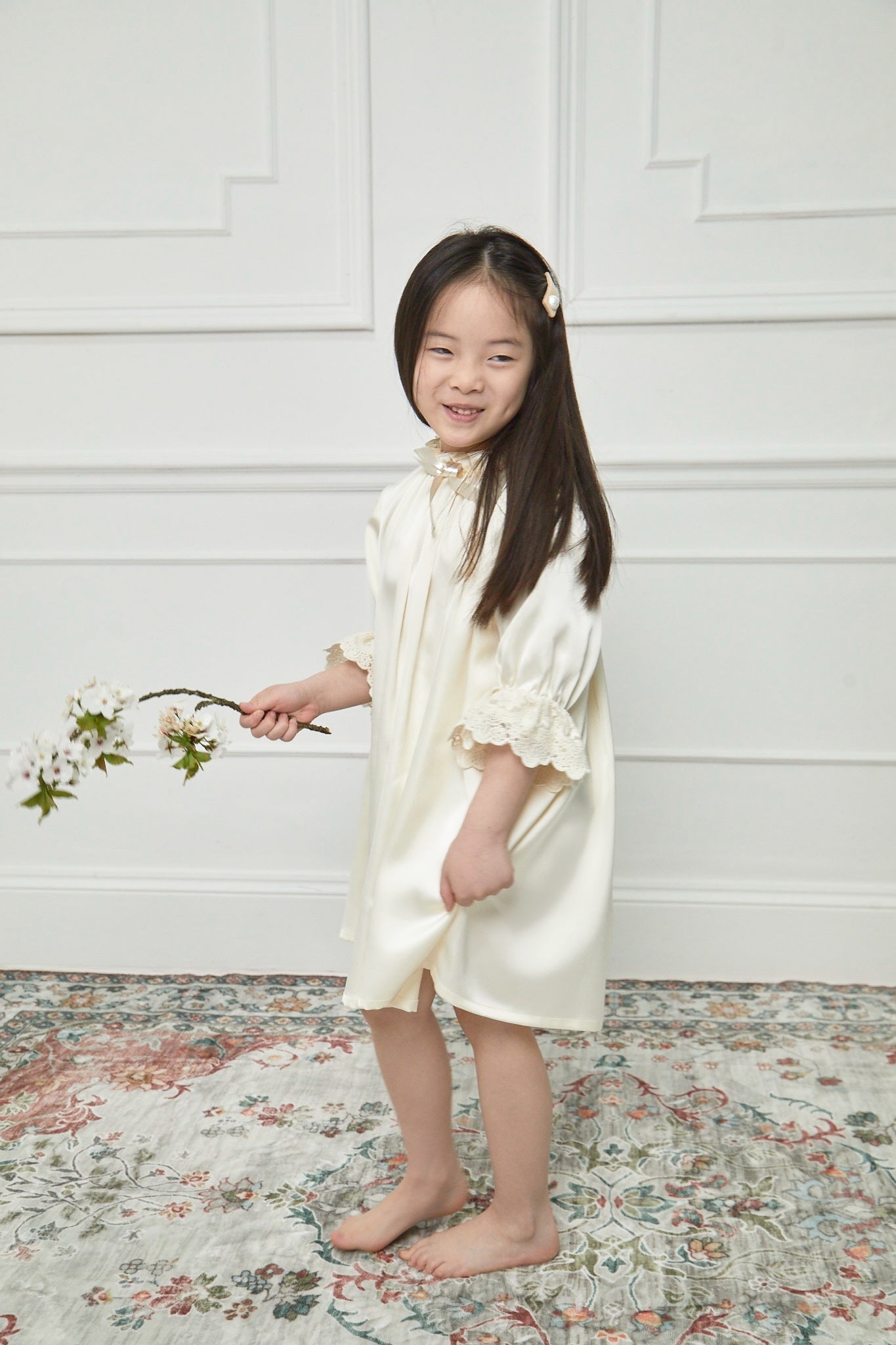 Spider Lily Bloomer Night Dress - Ivory