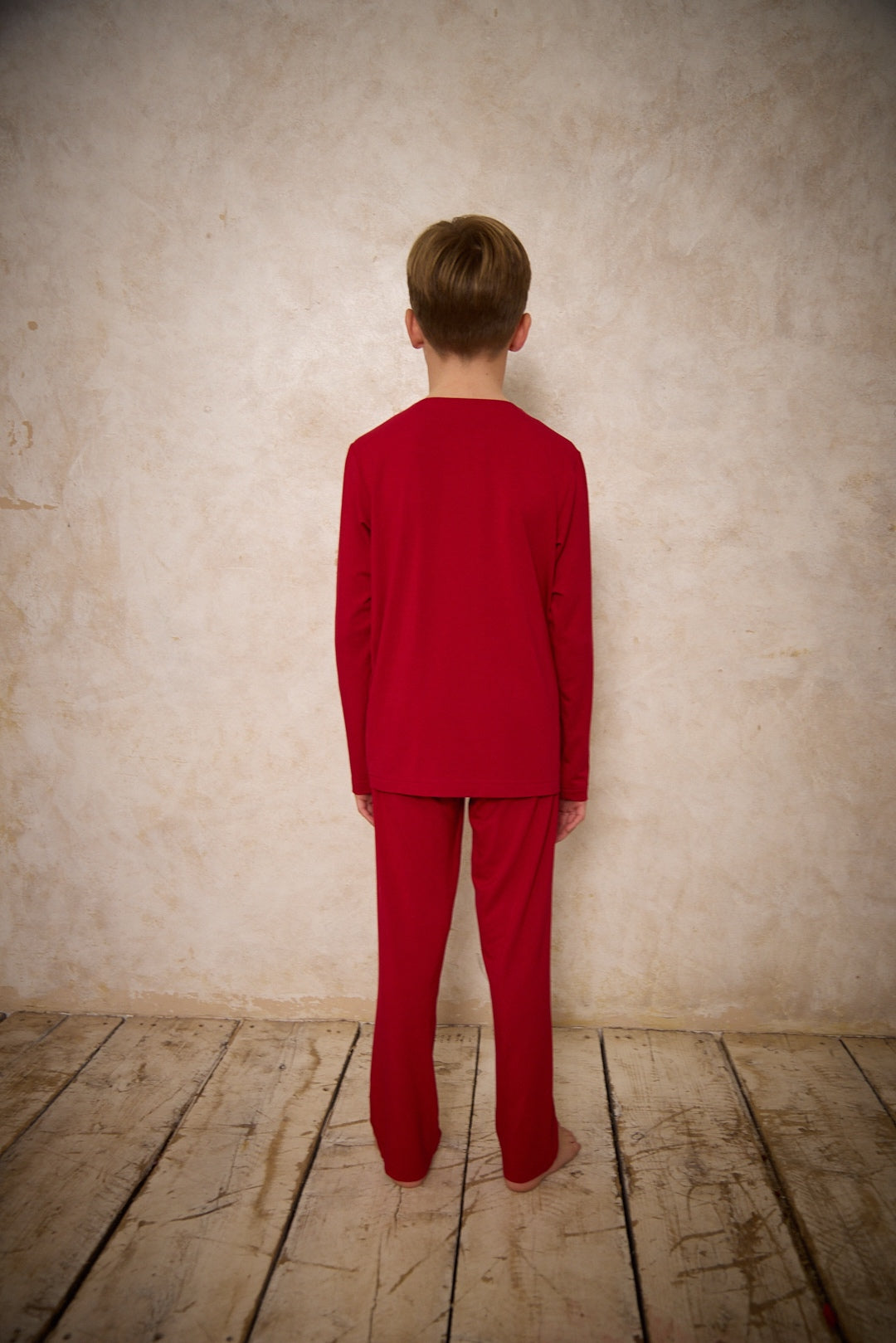 Boys Orchid Pyjamas - Berry Red - Christmas Collection