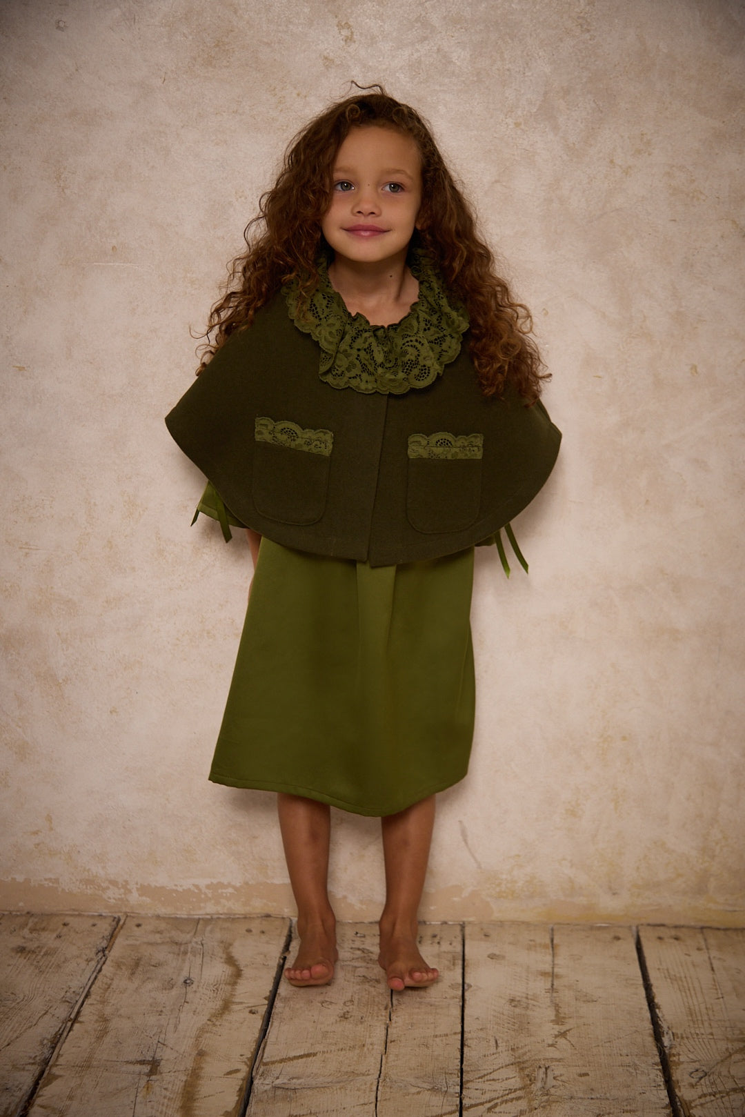Olive Nightdress and Cape Set - Christmas Collection