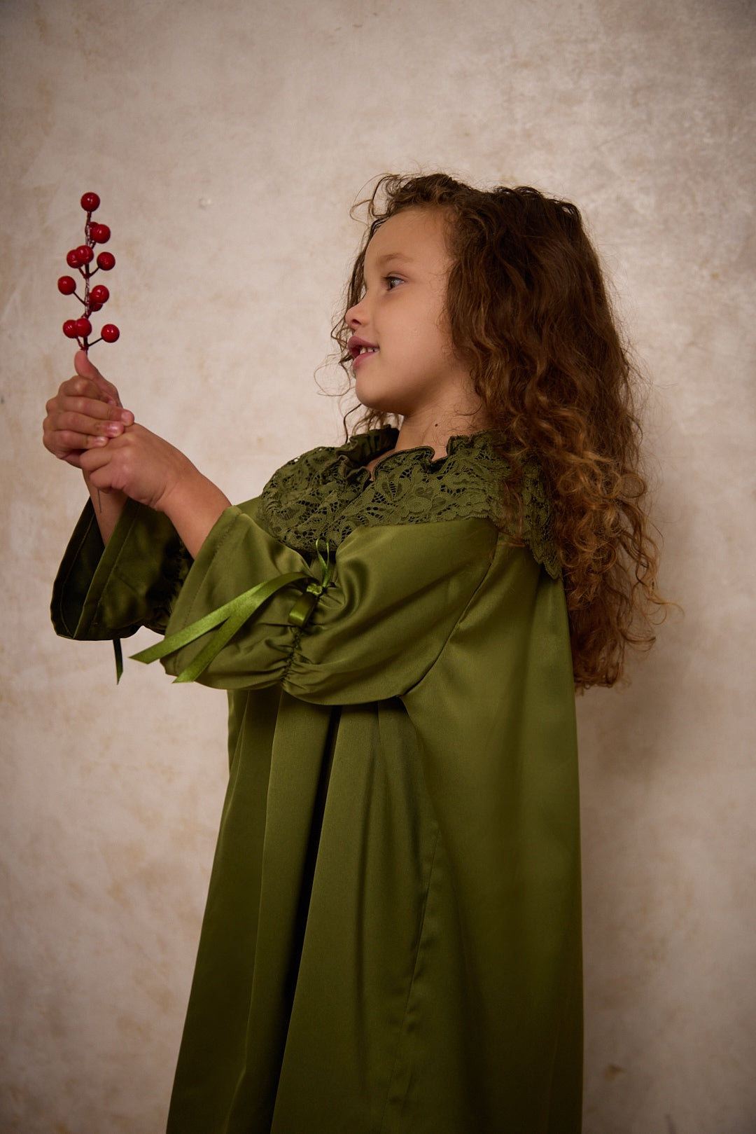 Olive Nightdress and Cape Set - Christmas Collection