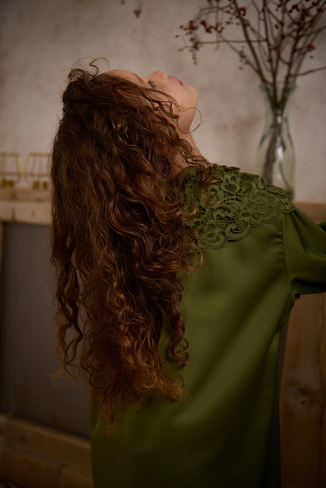 Olive Nightdress and Cape Set - Christmas Collection