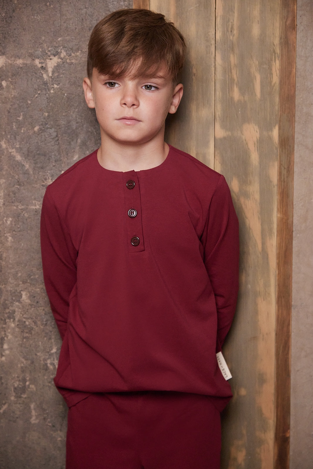 Boys Orchid Pyjamas - Cranberry - Christmas Collection