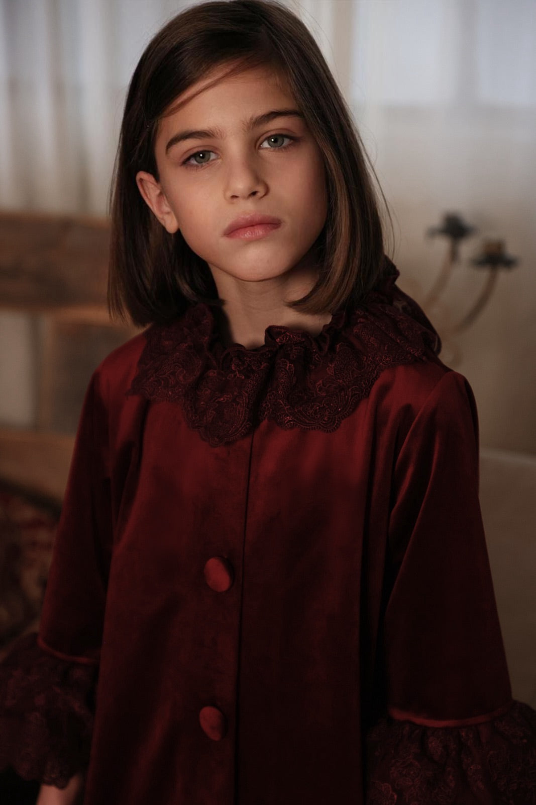 Snowberry Nightgown - Cranberry -Christmas Collection